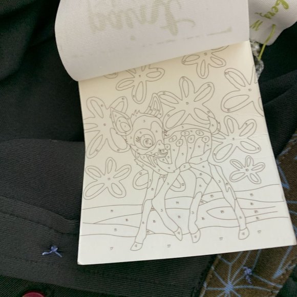 Matilda Jane Medium Black Dress NWT Spare Paint by Numbers Modest Long Sleeve St - Picture 6 of 8